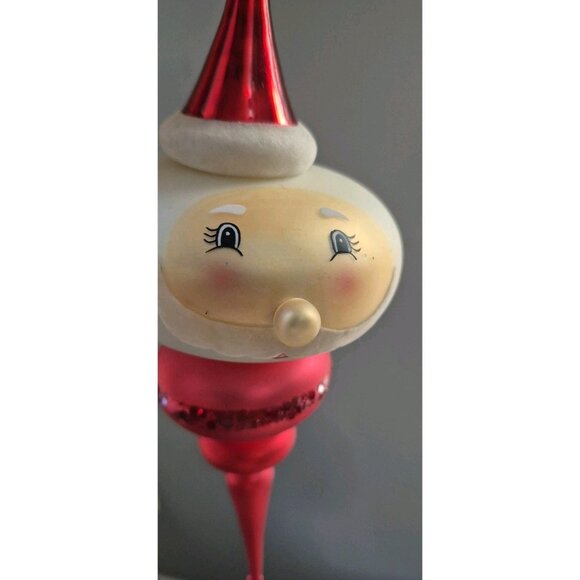 Vintage Santa jointed glass carlini? Radko? Christmas Tree Ornament - Picture 7 of 9
